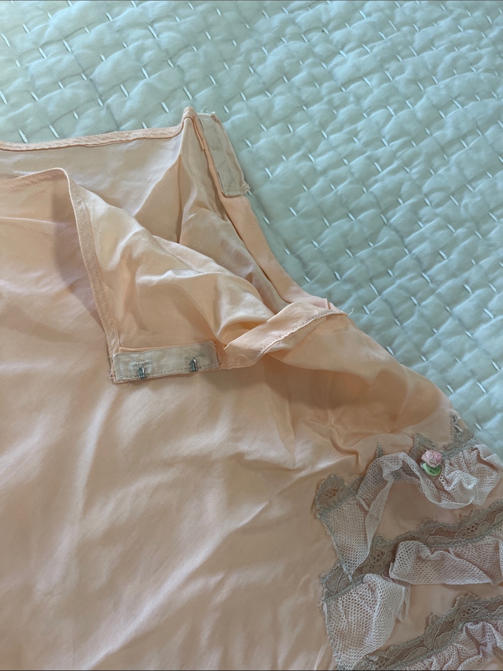 Peach Ruffle Trim Sleep Shorts - Women Intimates - Picture 2 of 4